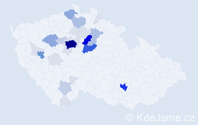 Příjmení: 'Noll', počet výskytů 108 v celé ČR