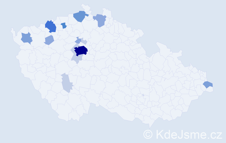 Příjmení: 'Deme', počet výskytů 41 v celé ČR