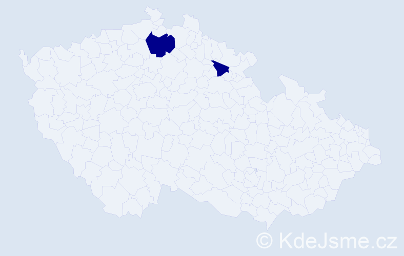 Příjmení: 'Pryšinger', počet výskytů 8 v celé ČR