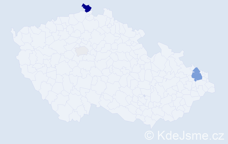 Příjmení: 'Chwalková', počet výskytů 10 v celé ČR