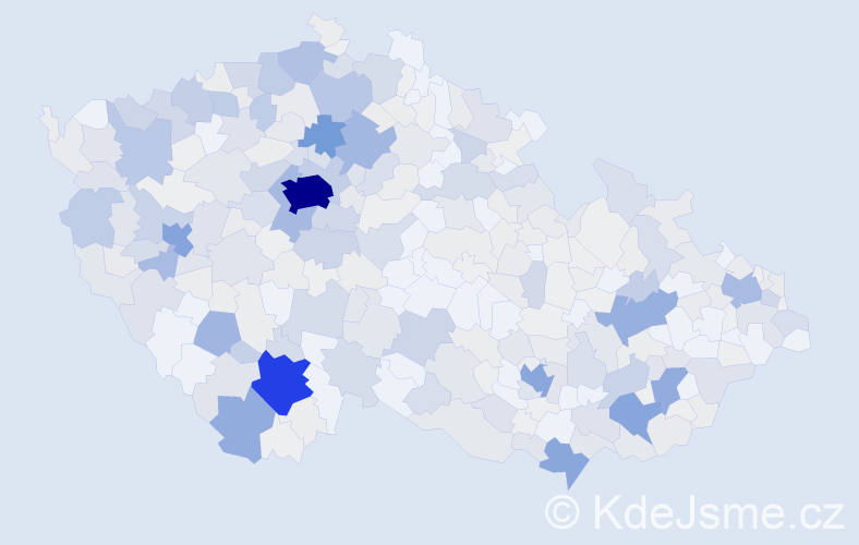 Příjmení: 'Šesták', počet výskytů 1612 v celé ČR