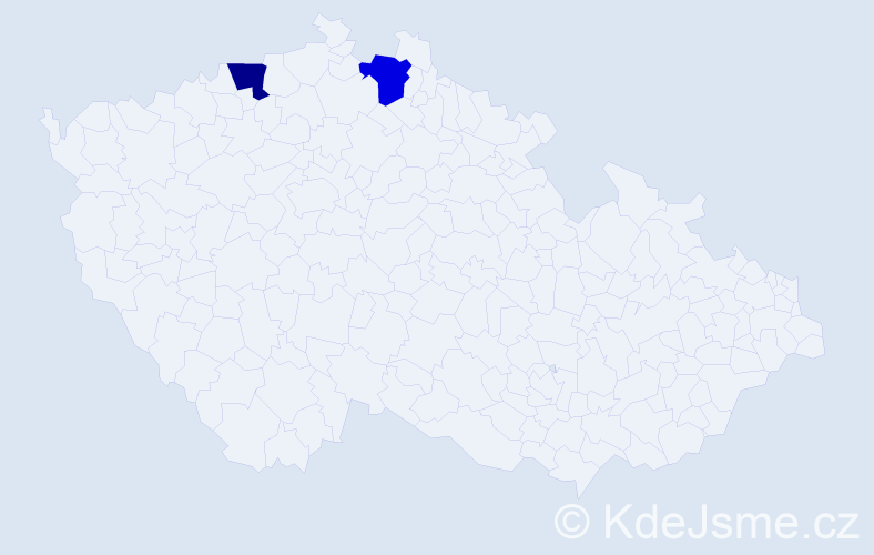 Příjmení: 'Grünzová', počet výskytů 4 v celé ČR