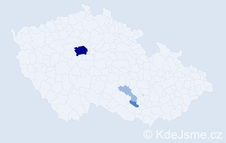 Příjmení: 'Grigorian', počet výskytů 8 v celé ČR