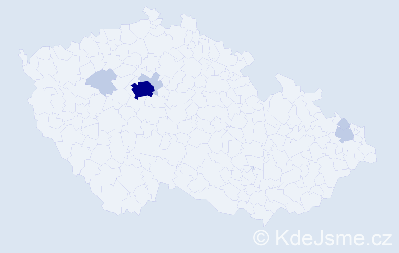Příjmení: 'Malon', počet výskytů 14 v celé ČR