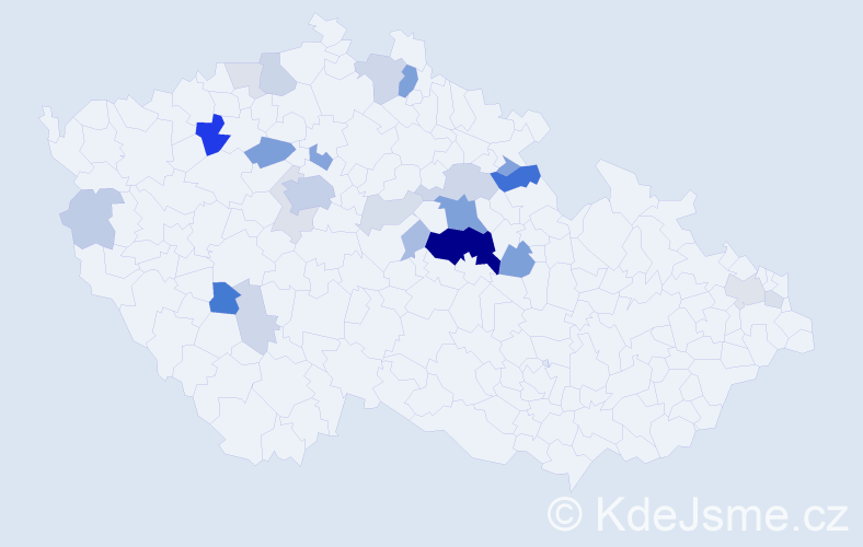 Příjmení: 'Zitko', počet výskytů 81 v celé ČR