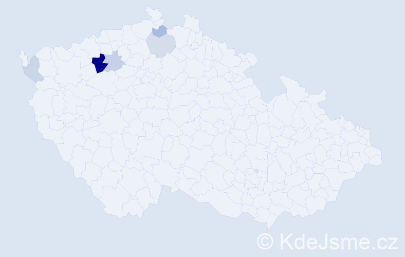 Příjmení: 'Kotapišová', počet výskytů 11 v celé ČR