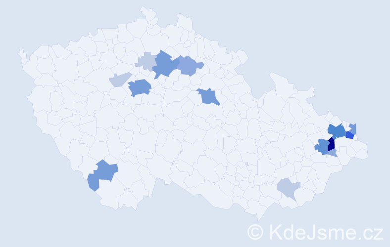Příjmení: 'Burgertová', počet výskytů 47 v celé ČR