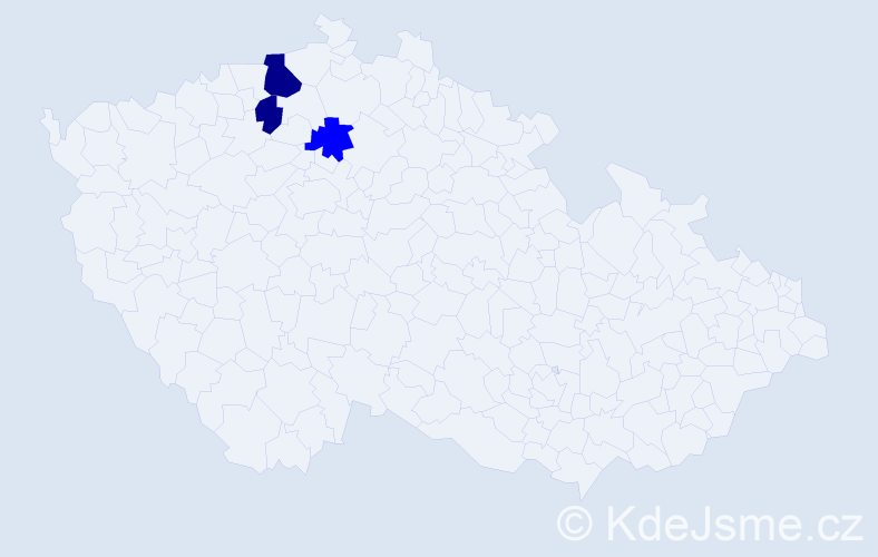 Příjmení: 'Piegelbauer', počet výskytů 5 v celé ČR
