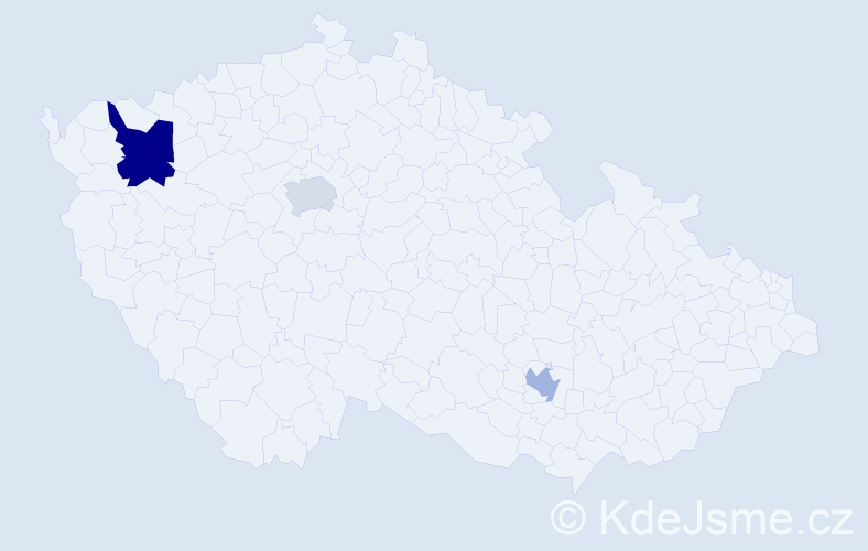 Příjmení: 'Millet', počet výskytů 4 v celé ČR