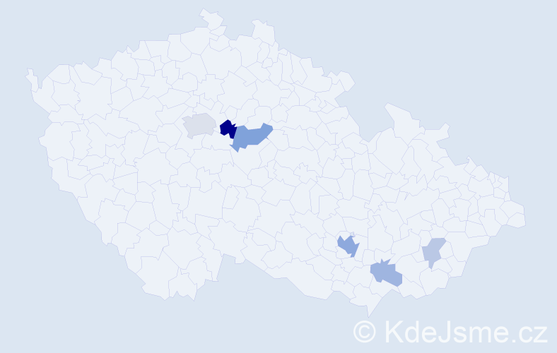 Příjmení: 'Kuksová', počet výskytů 14 v celé ČR