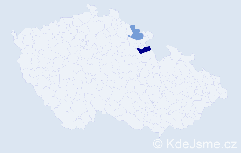 Příjmení: 'Klossowski', počet výskytů 2 v celé ČR