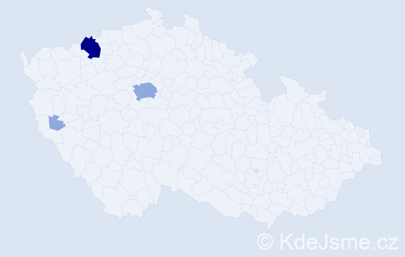 Příjmení: 'Thumsová', počet výskytů 9 v celé ČR