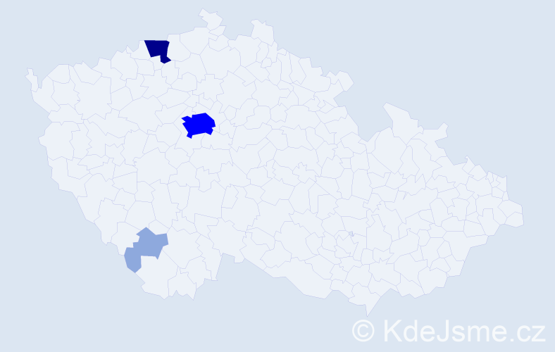 Příjmení: 'Belecová', počet výskytů 13 v celé ČR