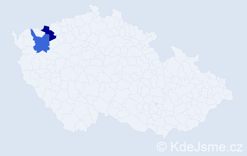 Příjmení: 'Tošal', počet výskytů 2 v celé ČR