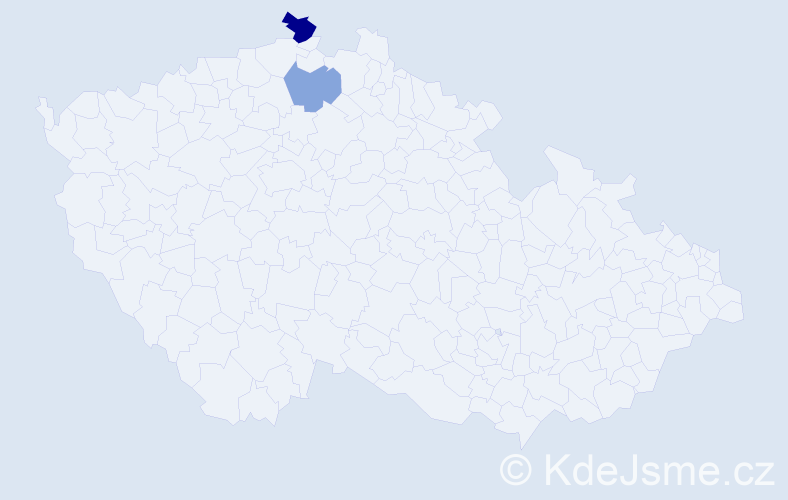 Příjmení: 'Allermann', počet výskytů 3 v celé ČR