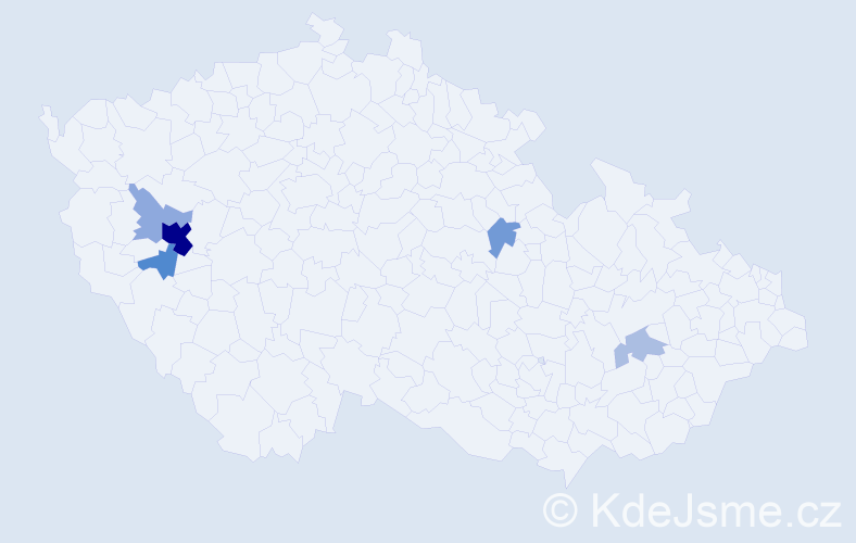 Příjmení: 'Kryč', počet výskytů 16 v celé ČR