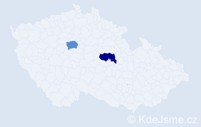 Příjmení: 'Kosovskyy', počet výskytů 5 v celé ČR