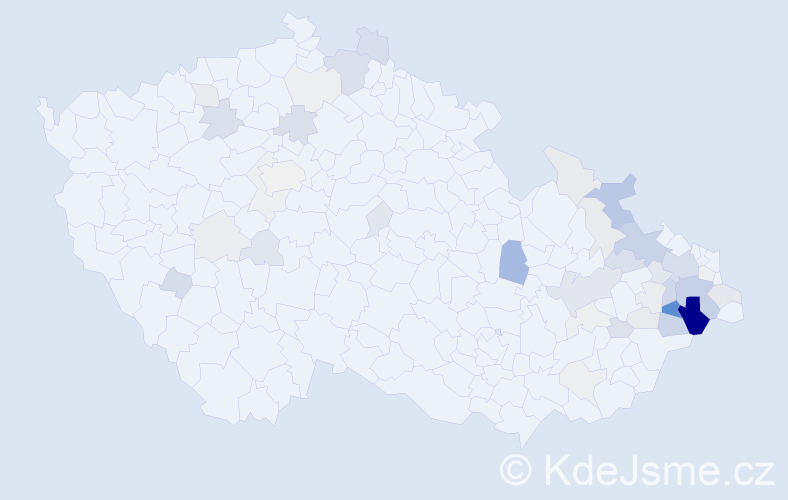 Příjmení: 'Myslikovjanová', počet výskytů 148 v celé ČR