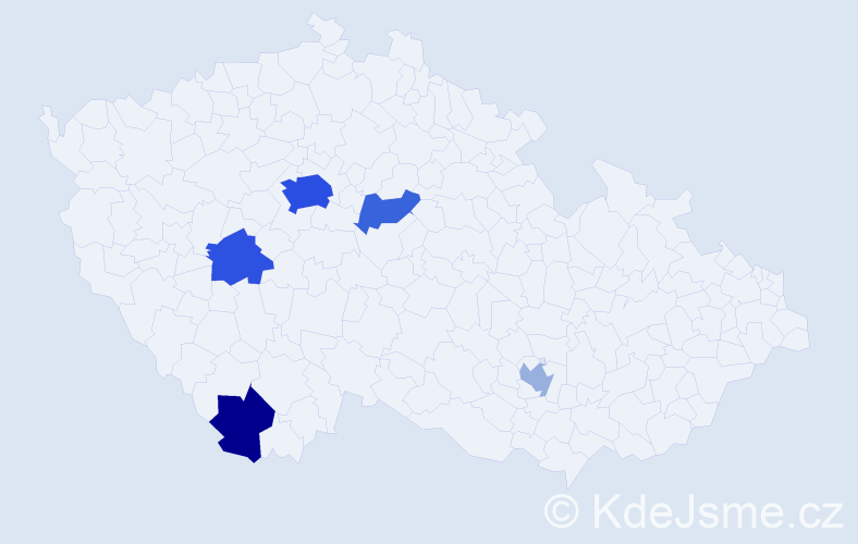 Příjmení: 'Cortés', počet výskytů 14 v celé ČR