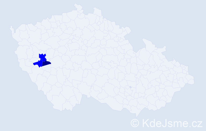 Příjmení: 'Rančovová', počet výskytů 4 v celé ČR