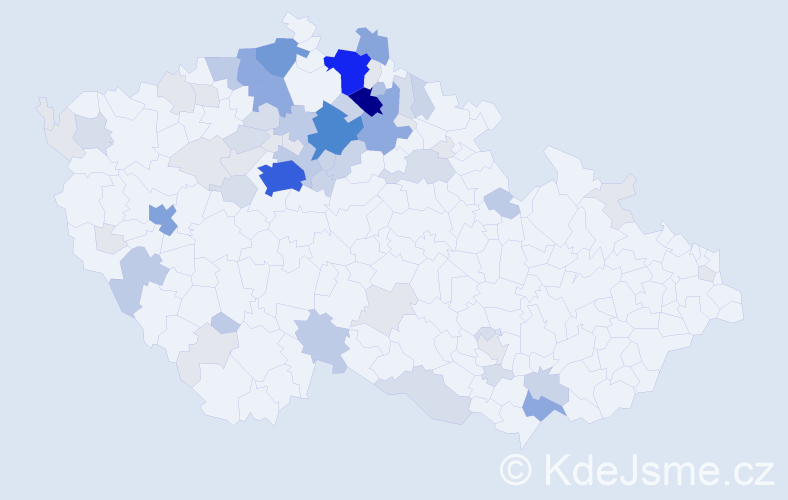 Příjmení: 'Votrubec', počet výskytů 263 v celé ČR