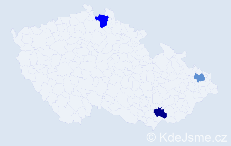 Příjmení: 'Wrhel', počet výskytů 8 v celé ČR
