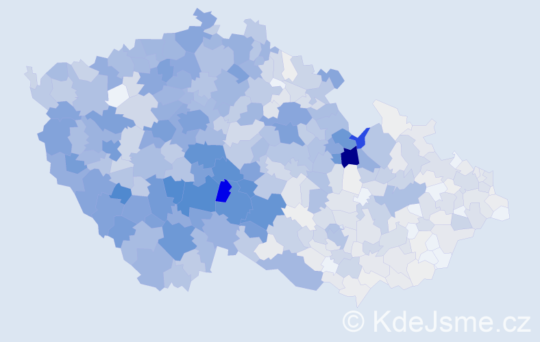 Příjmení: 'Marešová', počet výskytů 6222 v celé ČR