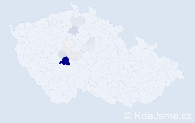 Příjmení: 'Chlastáková', počet výskytů 36 v celé ČR