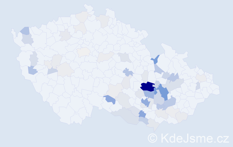Příjmení: 'Kejík', počet výskytů 241 v celé ČR