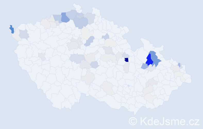 Příjmení: 'Turták', počet výskytů 230 v celé ČR