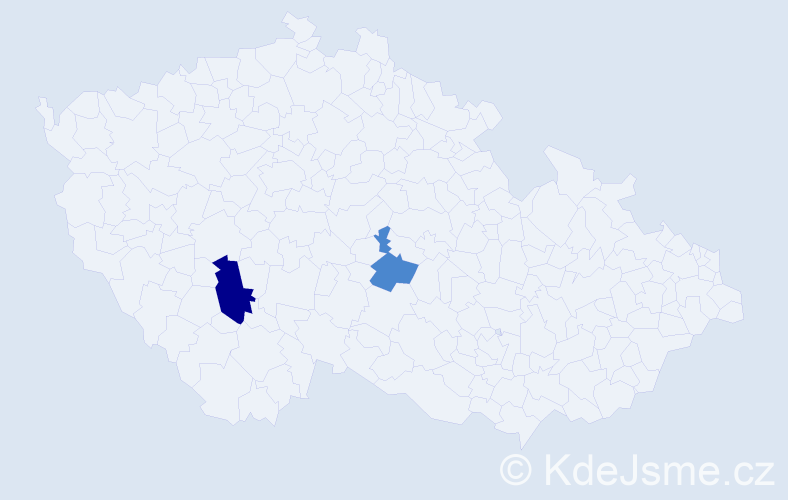 Příjmení: 'Pechušková', počet výskytů 4 v celé ČR