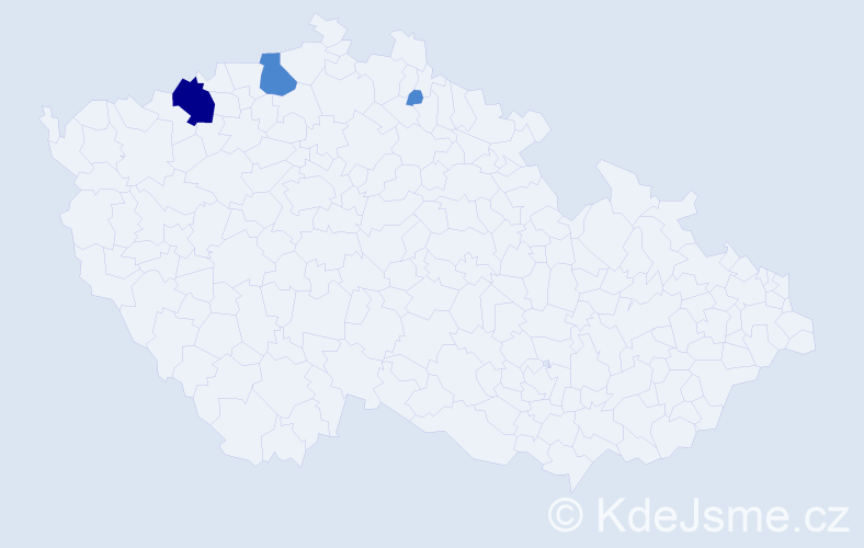 Příjmení: 'Serdjuková', počet výskytů 5 v celé ČR