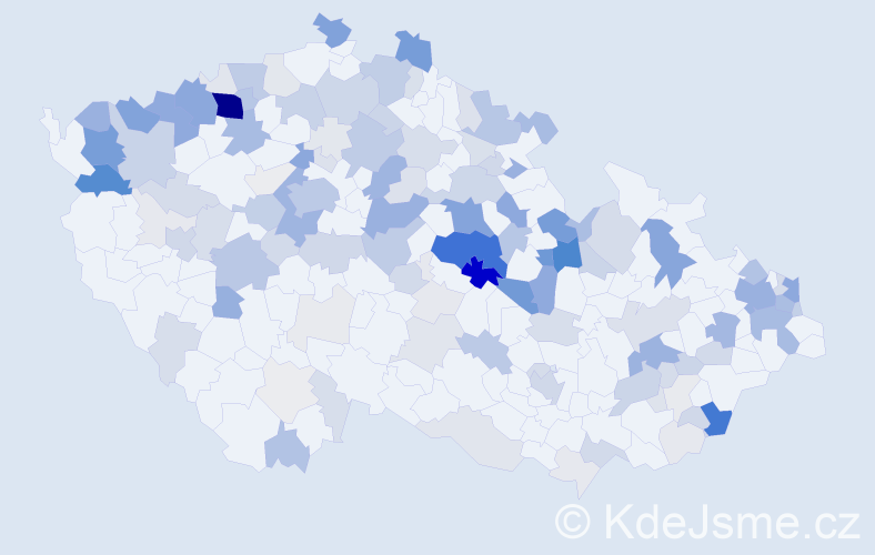 Příjmení: 'Vaško', počet výskytů 574 v celé ČR