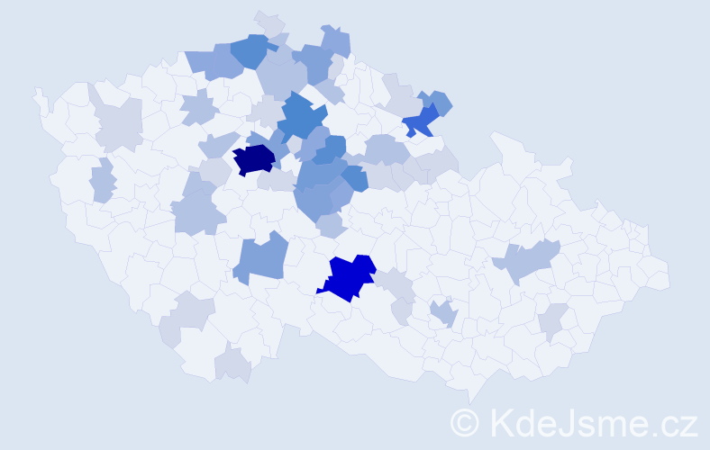 Příjmení: 'Mazačová', počet výskytů 152 v celé ČR