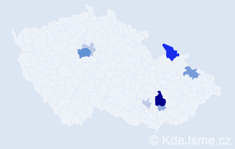 Příjmení: 'Skřejpek', počet výskytů 28 v celé ČR