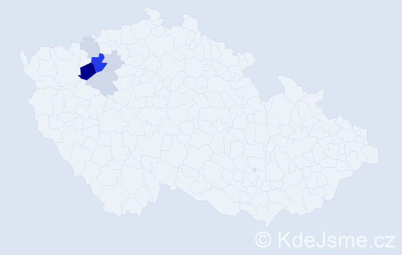 Příjmení: 'Milenko', počet výskytů 28 v celé ČR