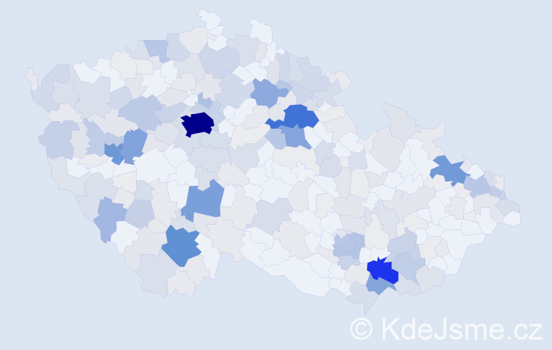 Příjmení: 'Ryba', počet výskytů 1098 v celé ČR