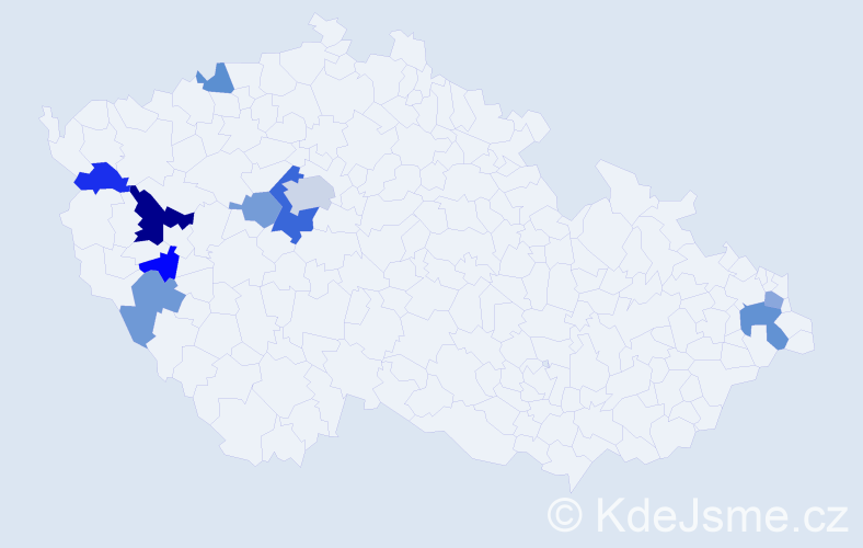 Příjmení: 'Fuseková', počet výskytů 17 v celé ČR
