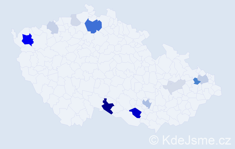 Příjmení: 'Peschel', počet výskytů 34 v celé ČR