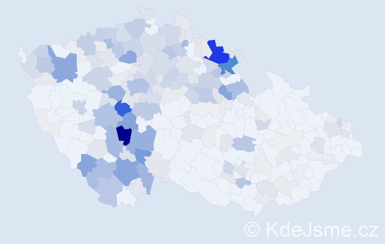Příjmení: 'Hejnová', počet výskytů 890 v celé ČR
