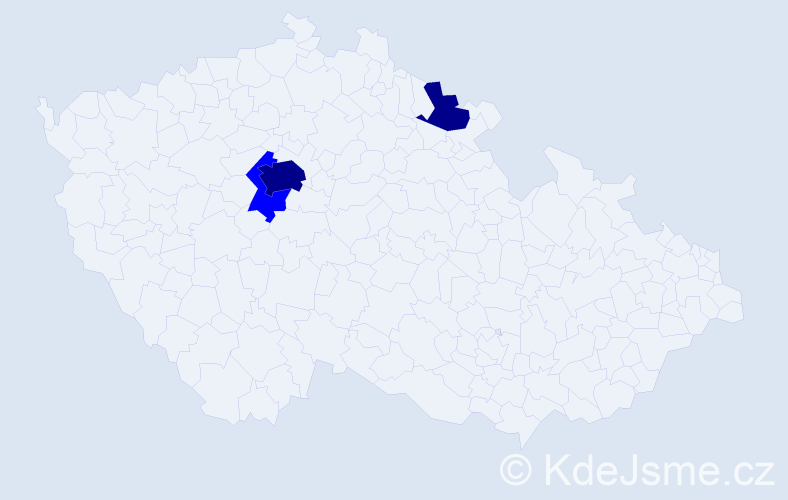 Příjmení: 'Lutkov', počet výskytů 5 v celé ČR