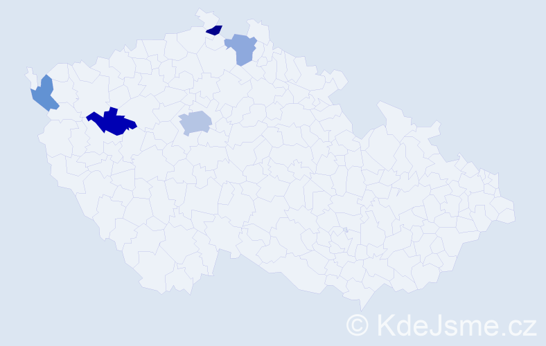 Příjmení: 'Pietschová', počet výskytů 8 v celé ČR