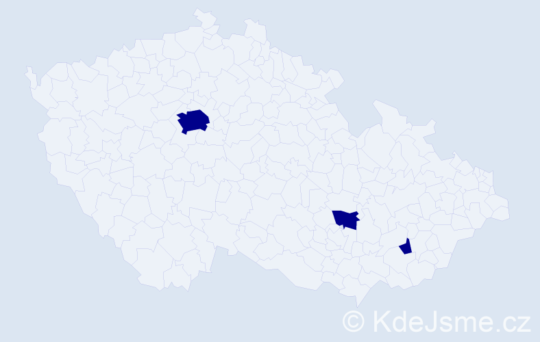 Příjmení: 'Puntsag', počet výskytů 3 v celé ČR