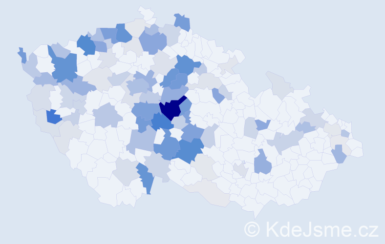 Příjmení: 'Přenosilová', počet výskytů 369 v celé ČR