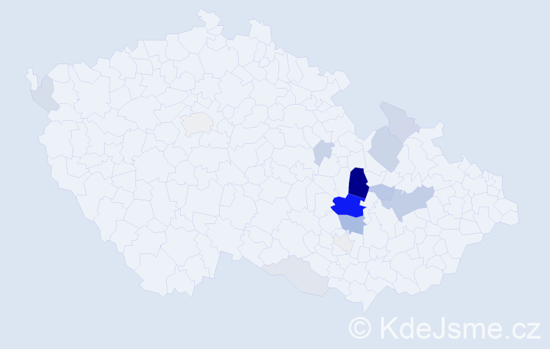 Příjmení: 'Réda', počet výskytů 41 v celé ČR