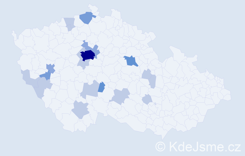 Příjmení: 'Kostkubová', počet výskytů 41 v celé ČR