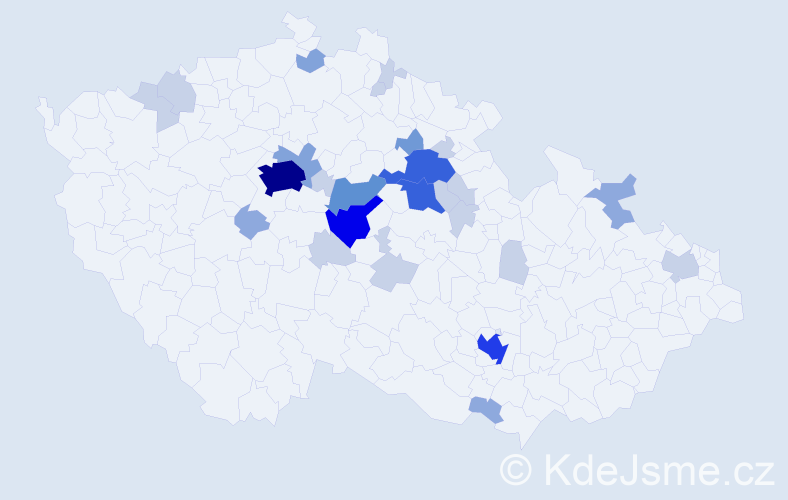 Příjmení: 'Herelová', počet výskytů 78 v celé ČR