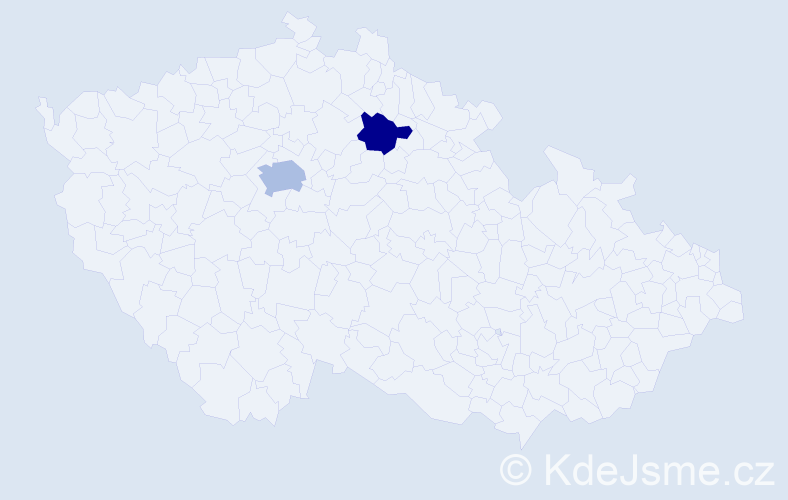 Příjmení: 'Kolina', počet výskytů 3 v celé ČR