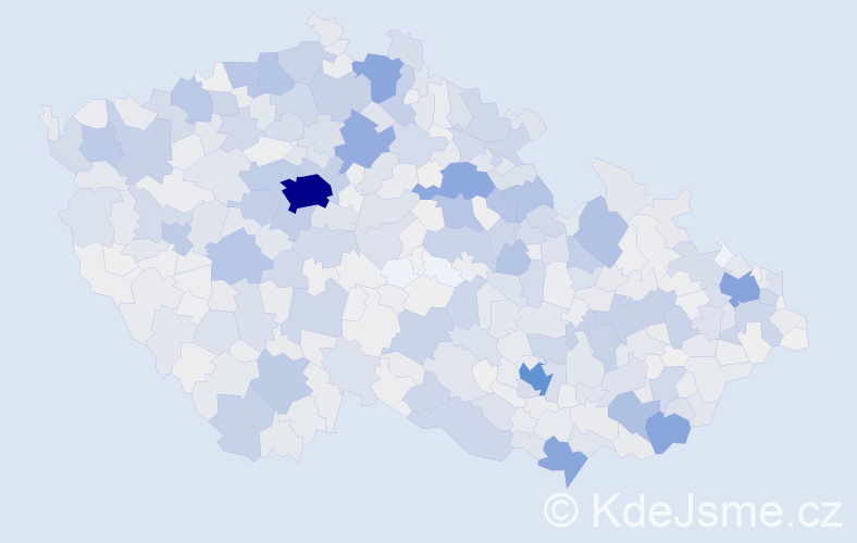 Příjmení: 'Bartoš', počet výskytů 6907 v celé ČR