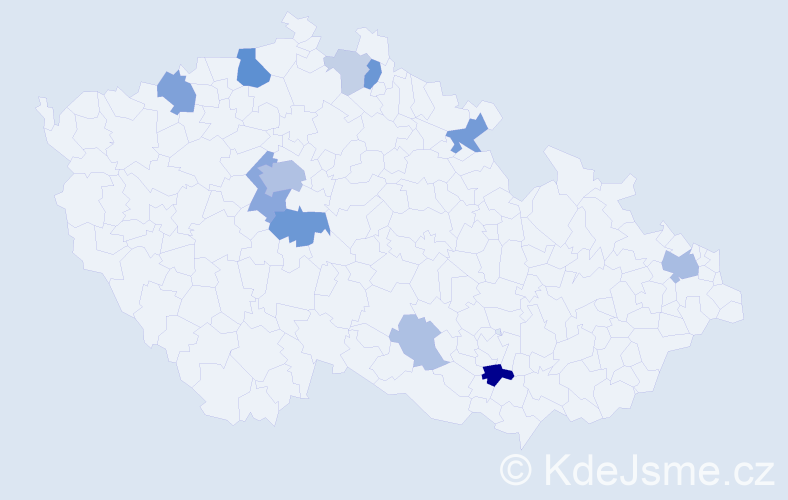 Příjmení: 'Lisák', počet výskytů 31 v celé ČR